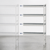 Thumbnail image #3 for Fermostock 4-Tier Add-On Polymer Shelving Expansion Unit, 47W x 14D x 71H, Gray