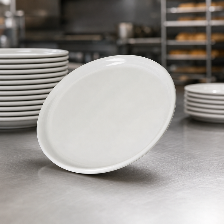 Product image #3 for Stadia® Greige Melamine Bread & Butter Plate, 7-1/4 Inch, Round Narrow Rim