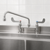 Thumbnail image #4 for EverSteel Double Pantry Deck-Mount Mixing Faucet, 8-Inch Centers, 12-Inch Swing Nozzle, Stainless Steel