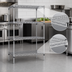 Thumbnail image #3 for Add-A-Shelf 4-Tier Stationary Wire Shelving Starter Unit, 48 x 21 x 74 Inches, Chrome Finish