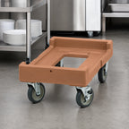 Thumbnail image #4 for Cambro Camdolly® CD160157 Open-Frame Transport Dolly, 300-lb Capacity, 5-Inch Casters, Coffee Beige