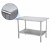 Thumbnail image #3 for 60-Inch x 18-Inch 18-Gauge Stainless Steel Work Table with Adjustable Undershelf