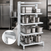 Thumbnail image #3 for Channel Tubular Aluminum Cantilever Shelving Unit, 54-Inch W x 20-Inch D x 72-Inch H