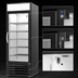 Thumbnail image #3 for Beverage-Air MarketMax IQ 1-Section Reach-In Glass Door Freezer Merchandiser with Electronic Smart Lock