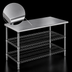 Thumbnail image #3 for Eagle AdjusTable 60 Inch x 30 Inch Stainless Steel Work Table with Two Adjustable Wire Undershelves
