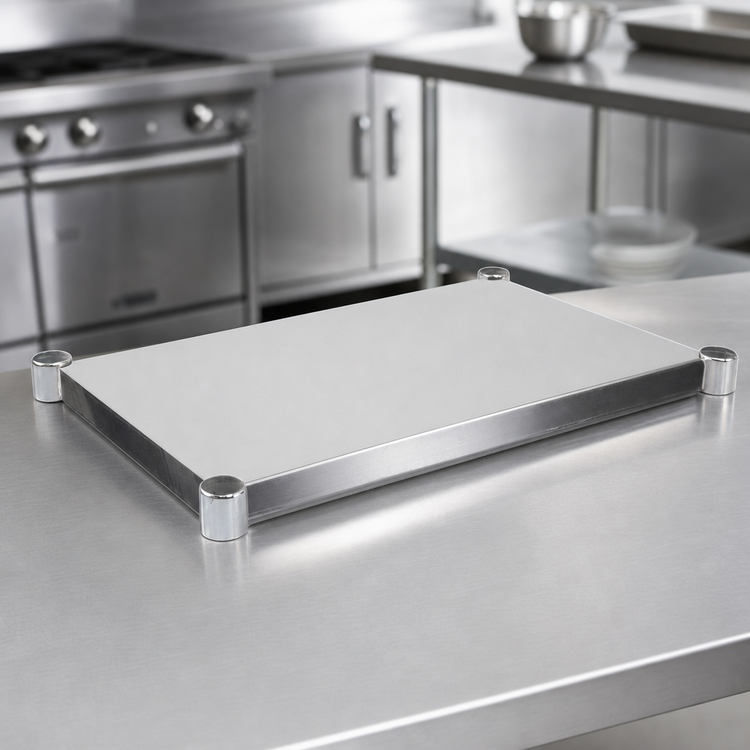 Product image #3 for John Boos SSK4-36120 120 Inch x 36 Inch 14-Gauge Stainless Steel Work Table Undershelf