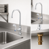 Thumbnail image #3 for Single Pantry Deck-Mount Swivel/Rigid Gooseneck Faucet with Wrist Action Handle