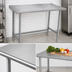 Thumbnail image #3 for Advance Tabco TFMG-244 48-Inch x 24-Inch 304 Stainless Steel Work Table with 1-1/2-Inch Rear Up-Turn and Galvanized Base