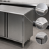 Thumbnail image #3 for Eagle Spec-Master 84-Inch Enclosed Cabinet Base Work Table with Hinged Doors and 14-Gauge 304 Stainless Steel Flat Top