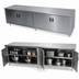 Thumbnail image #3 for Advance Tabco 96-Inch x 36-Inch Enclosed Work Table with Cabinet Base, Hinged Doors, and 14-Gauge 304 Stainless Steel Top