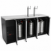 Thumbnail image #3 for Pro-Line E-Series Three-Section Direct Draw Beer Cooler, 4-Keg, 80-Inch, Black