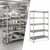 Thumbnail image #3 for MetroMax i 5-Tier Open Grid Polymer Starter Shelving Unit, 48W x 24D x 74H