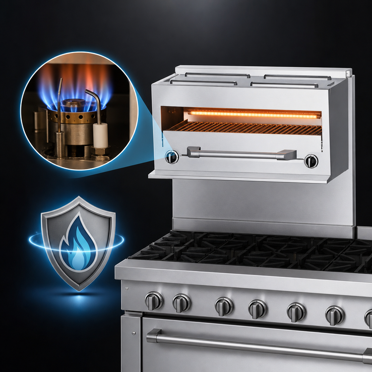 Product image #3 for Garland GF-Series 35-7/16-Inch Range-Mount Infrared Gas Salamander Broiler for GF36 Range