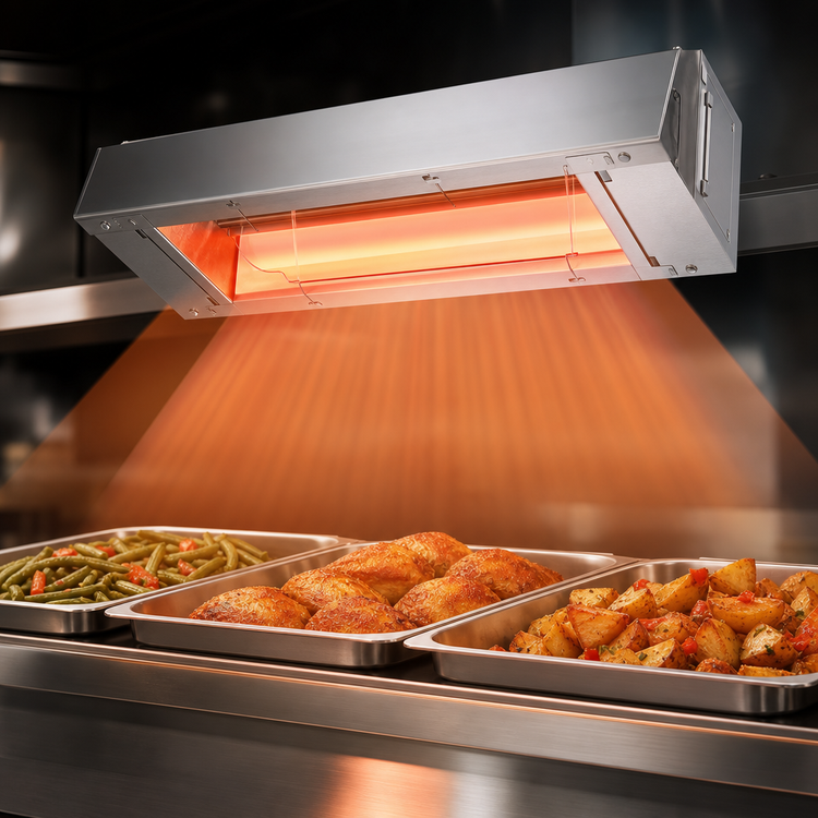 Product image #3 for Hatco Glo-Ray 18-Inch Stainless Steel Infrared Strip Heater