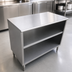 Thumbnail image #3 for 60-Inch Stainless Steel Dish Cabinet with Flat Top and Fixed Mid-Shelf