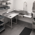 Thumbnail image #3 for Eagle Spec-Master 84-Inch Corner Soiled Dishtable with 20 x 20 x 5 Pre-Rinse Sink, Left-to-Right Operation