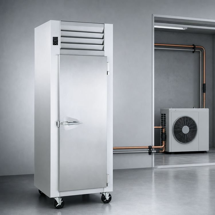 Product image #3 for Traulsen Spec-Line 24-Inch Wide Remote Reach-In Freezer with Half-Height Solid Doors, 17.7 Cu. Ft.