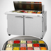 Thumbnail image #3 for Turbo Air PRO Series 48-1/4-Inch Wide Mega Top Sandwich/Salad Prep Table, Two-Section, 18-Pan, Self-Contained Refrigeration