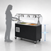 Thumbnail image #3 for Vollrath 2-Series Affordable Portable Refrigerated Mobile Cold Food Pan Buffet Station, 3-Pan