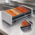 Thumbnail image #3 for Roll-A-Grill Slanted Hot Dog Roller Grill, 36 Hot Dog Capacity, 10 Chrome Rollers, 220V