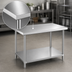 Thumbnail image #3 for 24 x 48 x 34-Inch Stainless Steel Work Table with Undershelf
