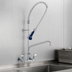 Thumbnail image #3 for EasyInstall Wall-Mount Pre-Rinse Unit with 8-Inch Centers, 6-Inch Swing Nozzle, Add-On Faucet, 0.65 GPM Spray Valve, and Wall Bracket
