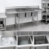 Thumbnail image #3 for Eagle Group 314 Series 3-Compartment 304 Stainless Steel Sink with Dual Drainboards, 126-Inch Wide