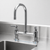 Thumbnail image #3 for Deck-Mount Manual Faucet, Rigid Base Only, 8-Inch Centers, No Spout, Low Lead