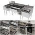 Thumbnail image #3 for Perlick Tobin Ellis Signature 80-Inch Pre-Configured Bartender Station with Sink, Ice Chest, and Blender Platform