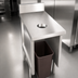 Thumbnail image #3 for La Rosa Refrigeration 18-Inch Waste Can Housing Utility Stand with 6-Inch Trash Chute