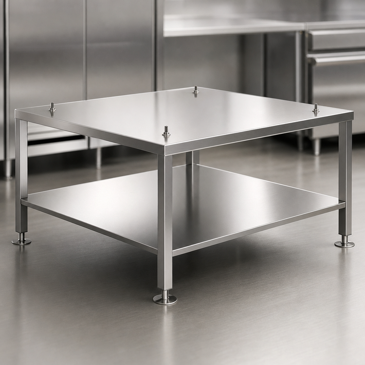 Product image #2 for Alto-Shaam Stainless Steel Open-Base Equipment Stand with Seismic Feet for VMC-F4