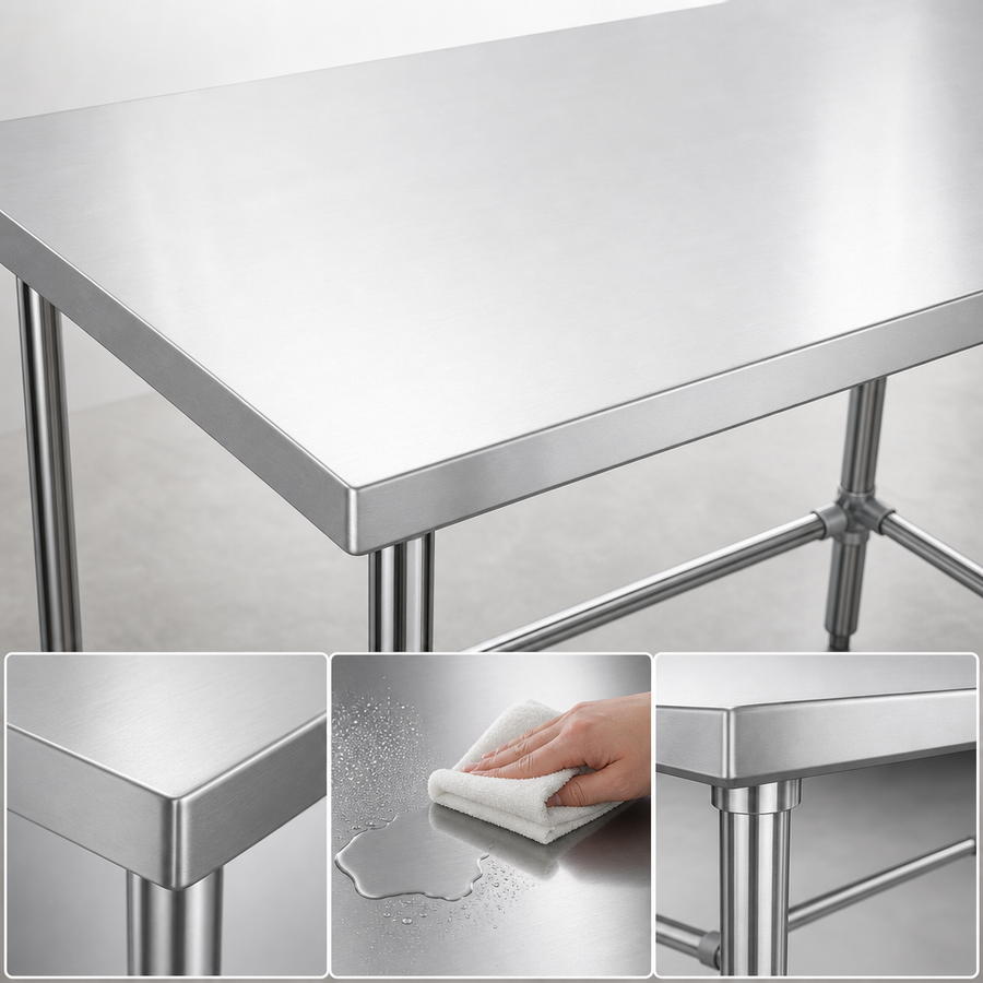 18-Gauge Stainless Steel Top