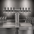Thumbnail image #3 for Glastender Pipe Tee Countertop Draft Dispensing Tower with 8 Faucets, Glycol-Cooled, Mirror Finish