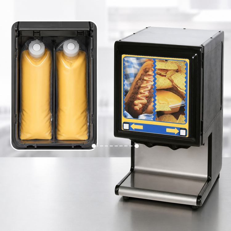 Product image #3 for Star HPDE2 Countertop Dual-Pouch Nacho Cheese Hot Food Dispenser