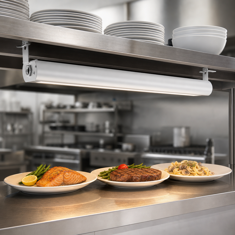 Product image #3 for Vollrath 42-Inch Low Profile Unlighted Heat Strip Lamp with Remote Infinite Switch