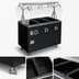 Thumbnail image #3 for Vollrath 2-Series Affordable Portable 4-Well Electric Mobile Hot Food Station Deluxe with Buffet Breath Guard and Open Storage Base
