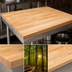 Thumbnail image #3 for John Boos Northern Hard Rock Maple Wood Work Table Top, 48 x 42 x 2-1/4 Inches, Edge Grain Flat Top