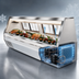 Thumbnail image #3 for Howard-McCray 35 Series 71-Inch Self-Contained Double Duty Fish and Poultry Service Case with LED Lighting