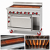 Thumbnail image #3 for American Range 24-Inch Gas Charbroiler Restaurant Range with 20-Inch Storage Base