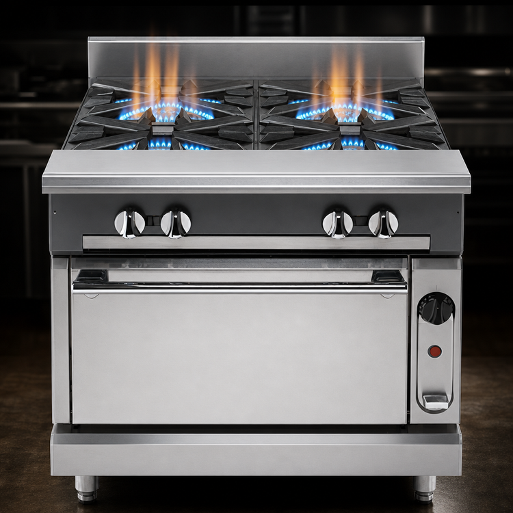 Product image #3 for Vulcan V Series 18-Inch Heavy-Duty 2-Burner Gas Range with Cabinet Base