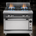 Thumbnail image #3 for Vulcan V Series 18-Inch Heavy-Duty 2-Burner Gas Range with Cabinet Base