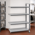 Thumbnail image #3 for Cambro Camshelving Elements XTRA 4-Shelf Solid Stationary Add-On Polymer Shelving Unit, 18