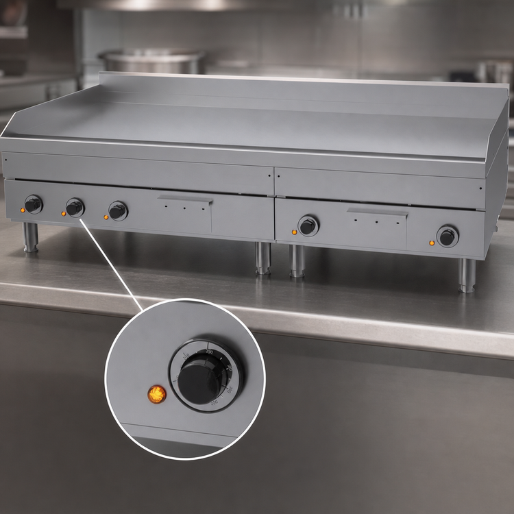 Product image #3 for Garland E24 Series 60-Inch Heavy-Duty Electric Countertop Griddle with Thermostatic Controls