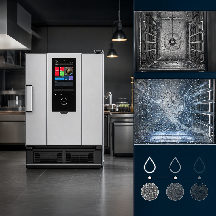 Product image #3 for UNOX SPEED-X Self-Washing Electric Combi Speed Oven, Floor Model, GN 2/3 Tray Capacity