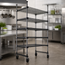 Thumbnail image #3 for Quantum 24-Inch Overhead Track Shelving Mobile Kit, Black Epoxy Antimicrobial Finish