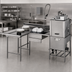 Thumbnail image #3 for Island Soiled Dishtable with 60-Inch Landing Shelf, Pre-Rinse Sink, and 84-Inch Machine Side