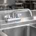 Thumbnail image #3 for Steel Works Stainless Deck Mount Manual Faucet with 4-Inch Centers and 12-Inch Swing/Swivel Spout