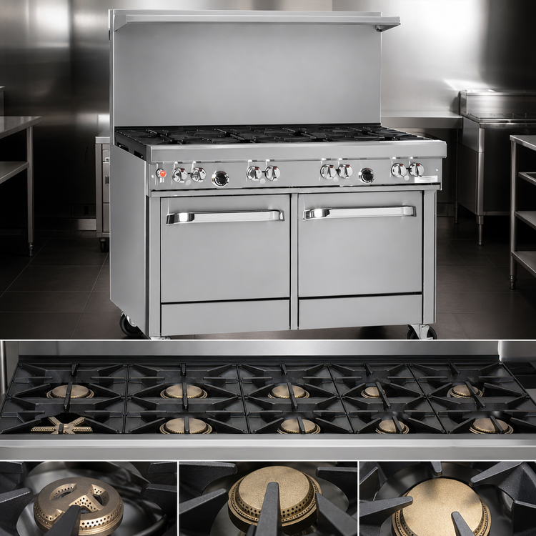 Product image #3 for Southbend Ultimate 48-Inch Gas Restaurant Range with 7 Burners and 2 Space Saver Ovens