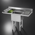 Thumbnail image #3 for Advance Tabco 1-Compartment Fabricated Sink with Left & Right Drainboards, 18 x 18 x 14-Inch Bowl