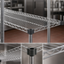 Thumbnail image #3 for Eagle Group QA2460S Quad-Adjust QuadTruss 60 in. x 24 in. Stainless Steel Wire Shelf